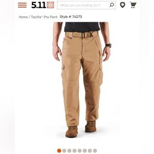 5.11 Tactical Men's Cargo Pants - Brown